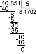 деление десятичного числа
